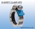 日本TOYOX-管件,不锈钢,管卡,喉箍,W安全系列 WFS型 (W-SAFETY CLAMP-WFS)-WSF